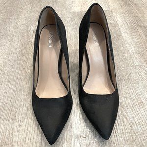 Size 9 Black Suede Heels